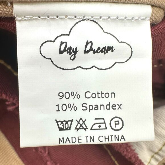 Day Dream Brown Patchwork Denim Pants - Size Small - Picture 7 of 7